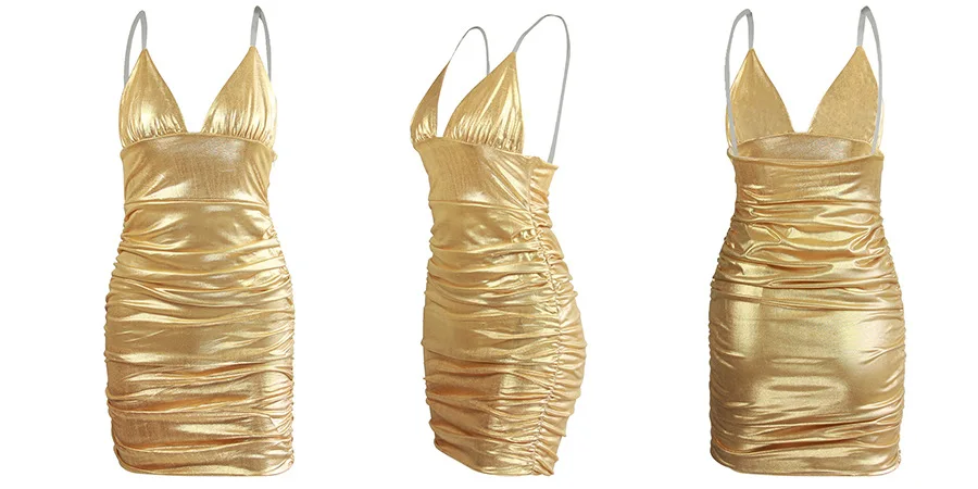 Fantoye Women Sexy Metal Color Mini Party Dress Summer Pink Glitter Bodycon Dress Shiny Slim Backless Nightclub Dresses Vestidos 8 Fantoye Women Sexy Metal Color Mini Party Dress Summer Pink Glitter Bodycon Dress Shiny Slim Backless Nightclub Dresses Vestidos 8