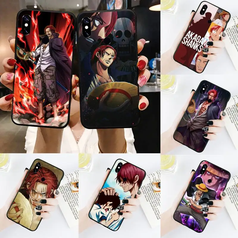 

One Piece Shanks Phone Case For Xiaomi Redmi note 4 4X 8T 9 9s 10 K20 K30 cc9 9t pro lite max