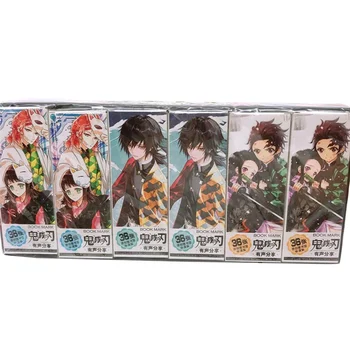 

36 Pcs/Set New Demon Slayer Kimetsu No Yaiba Anime Paper Bookmark Stationery Bookmarks Book Holder Message Card Gift Stationery