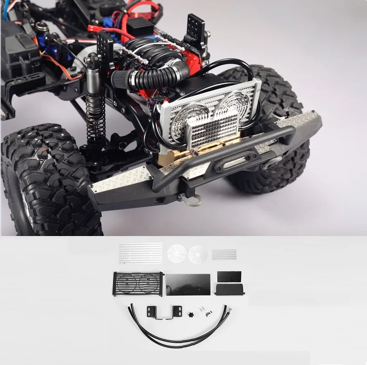 1/10 RC охлаждающий резервуар для воды TRX4 Bronco Wrangler JEEP V8 D90 D110 Axial SCX10 90046 Blazer Corvette LS3 |