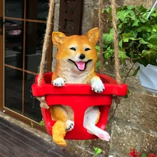 

Red Dog Swing Decoration Garden Courtyard Cute Birthday Gift Hanging Decorations Nursery Decor Room Decoration Kawaii Room Decor