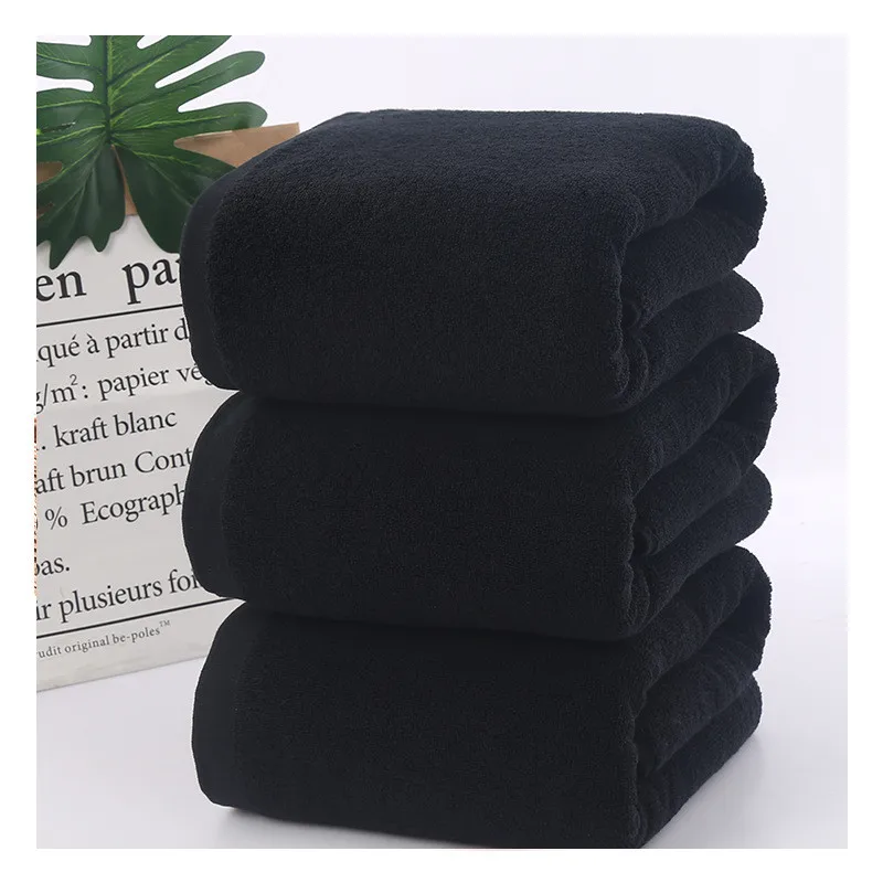 Towels Premium Black Hand Towels-100%Cotton,Ultra Soft and Highly Absorbent,600GSM  Hand Towels,Hotel& Spa Quality Hand Towels 3