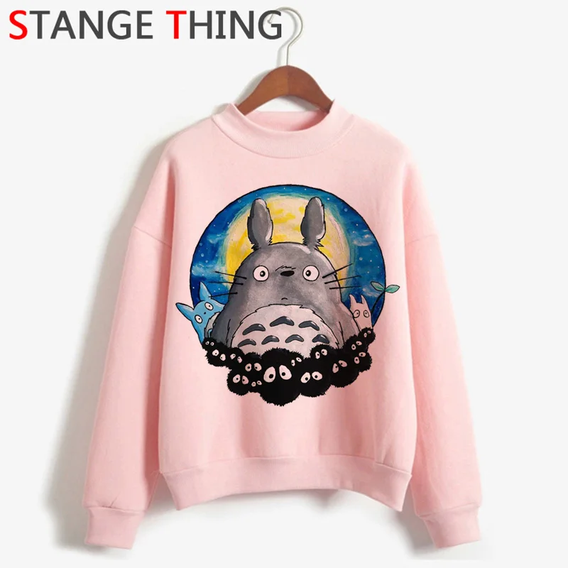 Totoro Studio Ghibli Kawaii Harajuku аниме толстовки для женщин Забавный мультфильм Ullzang Толстовка Милая 90s графическая модная толстовка женская - Color: H3061