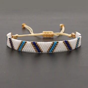 

Go2boho Miyuki Bead Bracelet For Men Jewelry Handmade Jewellery Fashion Adjustable Pulsera Femme Bohemian Beach Bracelets Gift