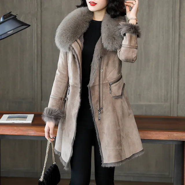 The Abby Coyote Fur Parka Coat with Hood for Women: FurHatWorld.com