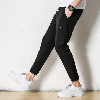 

MRMT 2020 Brand New Men's Trousers Nine Casual SweatPants for Male Solid Color Small Feet Trouser
