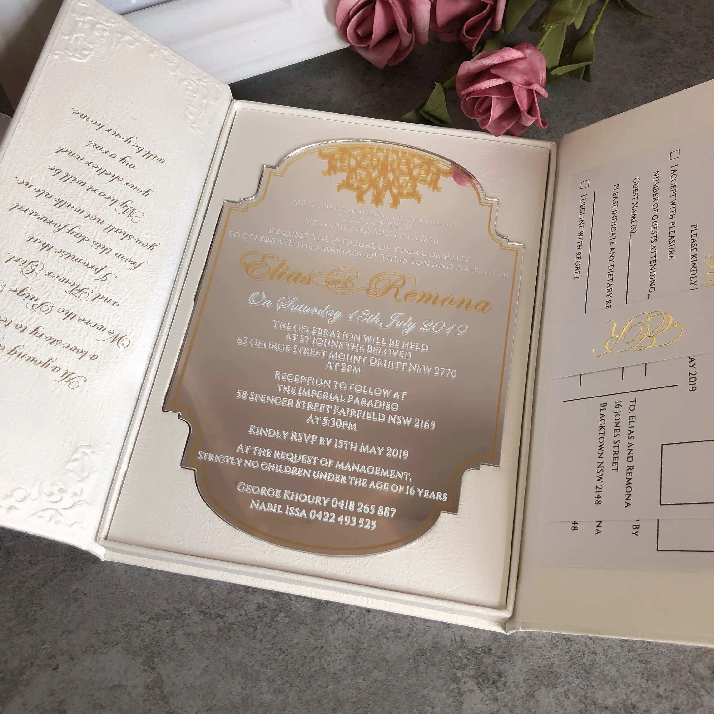 50 Personalized Custom Embossed Wedding Invitation Cards Luxury Wedding Invitation Cards With Boxes Cards Invitations Aliexpress