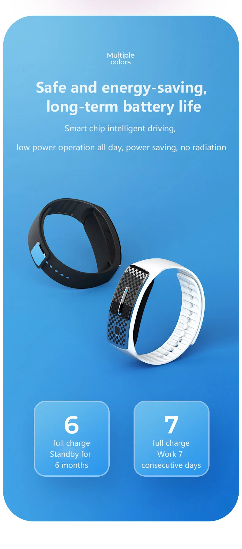 Portable Ultrasonic Mosquito Repellent Bracelet Natural Pest Insect Bugs Anti Mosquito Insect Bracelet Ultrasound Kids Adult