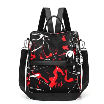 

Kunzite New Teenagers Large School Back Pack Female Bags Teen Bagpack Women's Oxford Graffiti Backpacks High Quality Schoolbag
