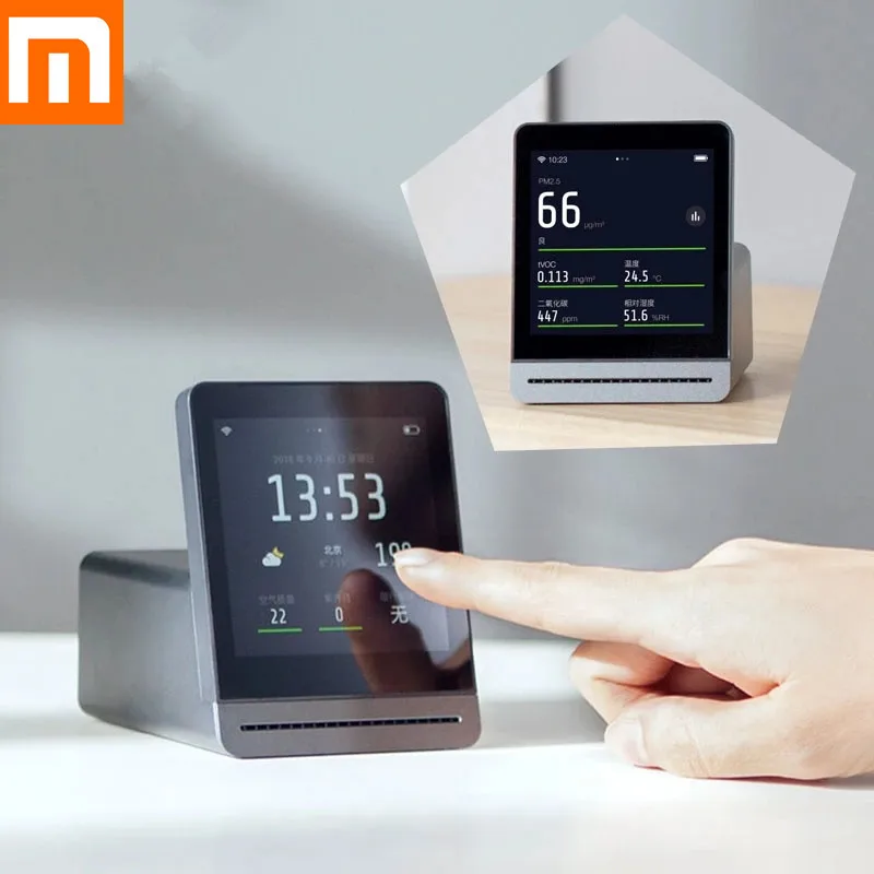 Детектор воздуха Xiaomi Mijia ClearGrass Retina детектор с сенсорным IPS экраном для работы в
