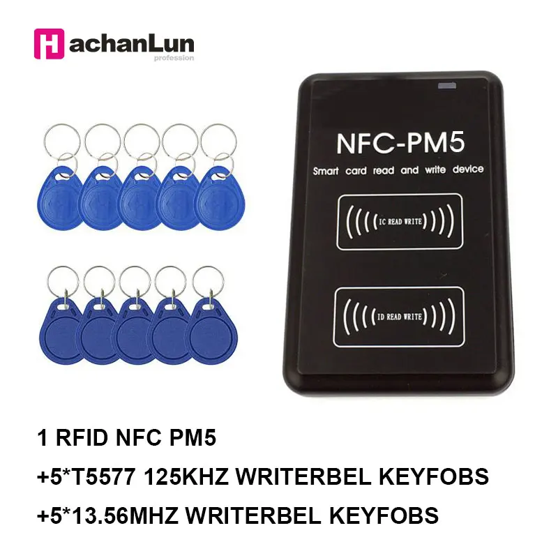 NFC-PM5-5UIDK58265K NFC-PM5 IC 13,56 МГц F08 S50 функция декодирования смарт-карты NFC-PM3 ID 125 кГц T5577 EM4305 RFID Копир IC reader replicator - Цвет: NFC-PM5-5UIDK58265K