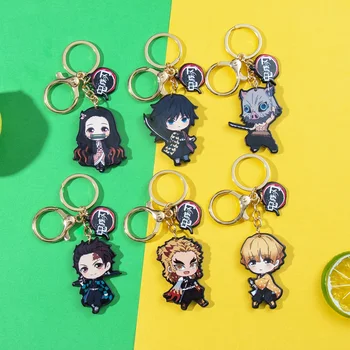 

Anime Demon Slayer Kimetsu no Yaiba Kamado Tanjirou Nezuko Key buckle Key chain Pendant Periphery