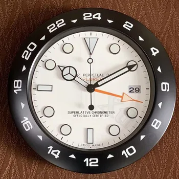 

Creative Metal Watch Shape Wall Watches Clock Home Decor Wall Clock on The Wall Large with Night Lights
