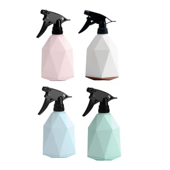 

4 Pcs Watering Spray Bottle 600Ml Pressing Sprayer Bottles Geometric Spritzer for Outdoor Indoor Household(Ran Color)