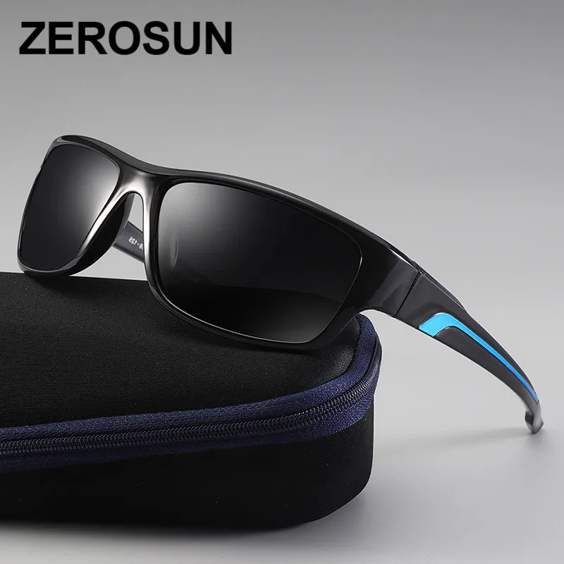 Zerosun поляризованные солнцезащитные очки для мужчин и женщин PC Polaroid HD солнцезащитные очки для мужчин вождения рыбалки спортивные ветрозащитные очки UV400 чехол