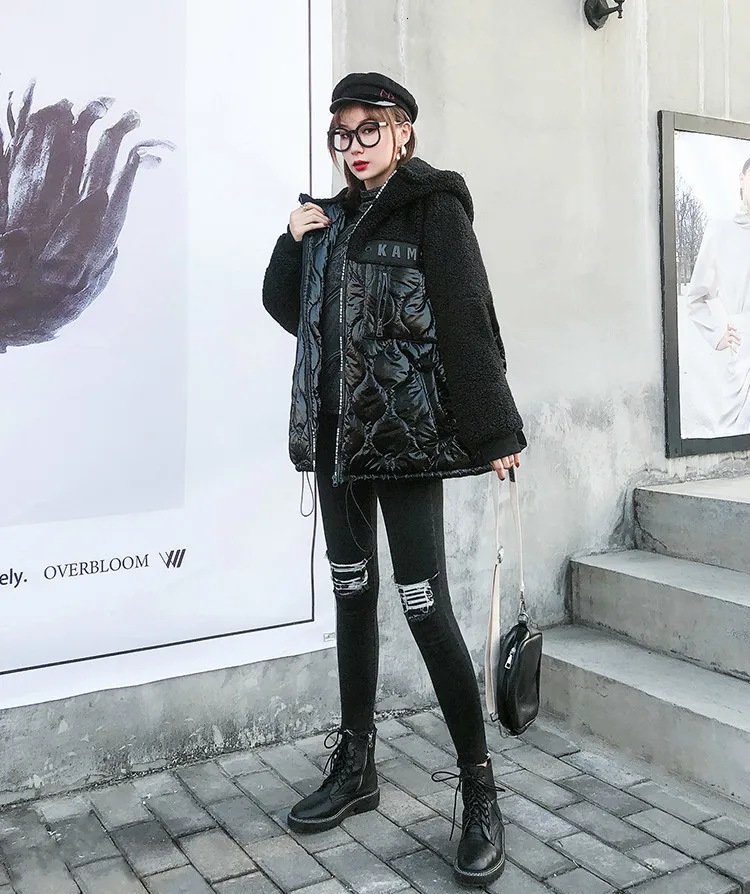 Max LuLu, новинка, корейская мода, женские меховые зимние куртки с капюшоном, утолщенные, теплые, стеганые пальто, повседневные, женские, зимние парки размера плюс