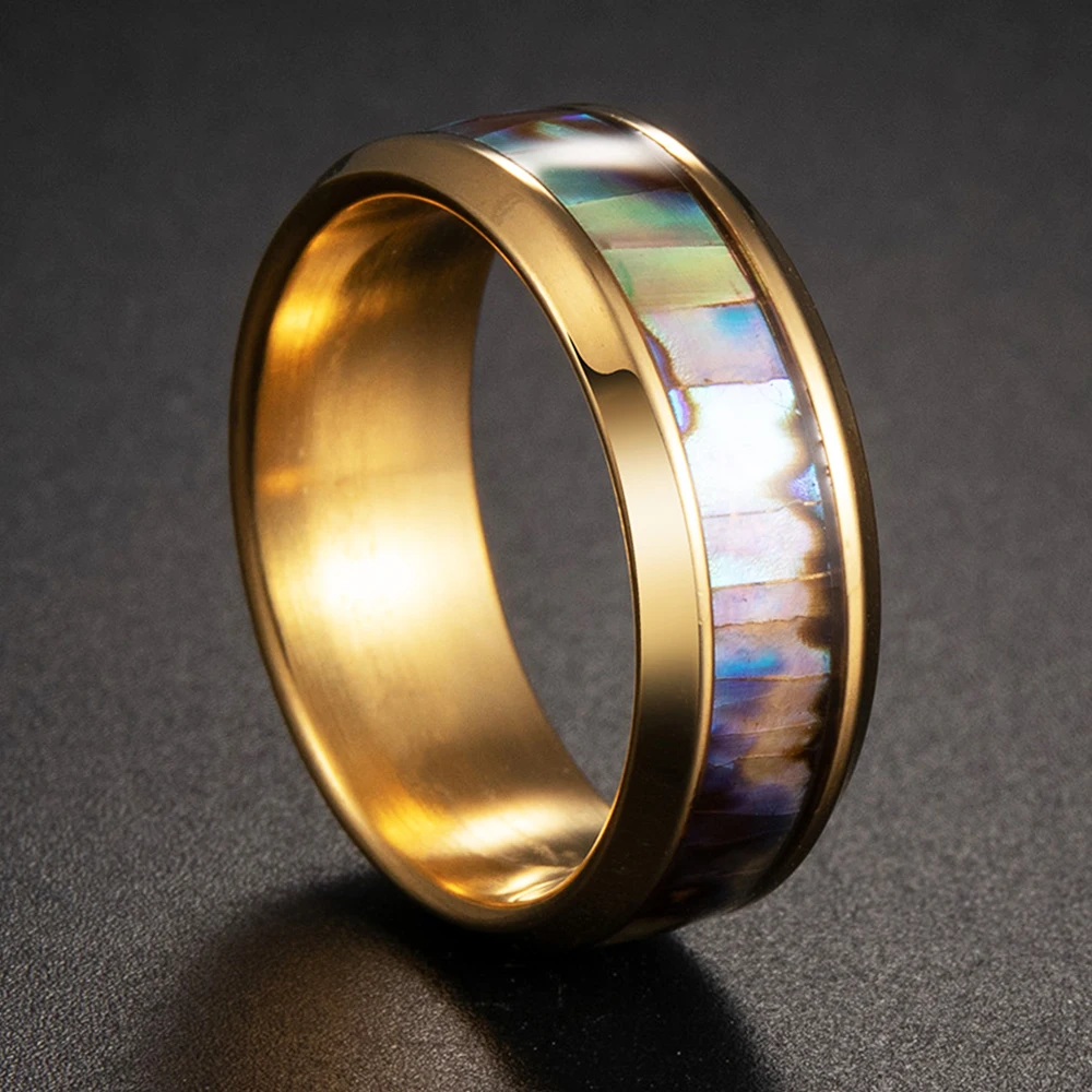 30 Styles Men's Stainless Steel Black Stripe Finger Rings Anniversary Jewelry Gift