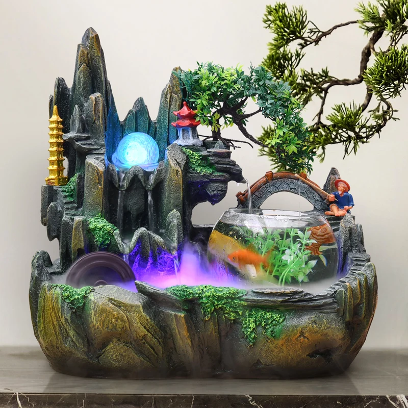 Hot Sale Up To 39 220v Resin Rockery Water Fountain Indoor