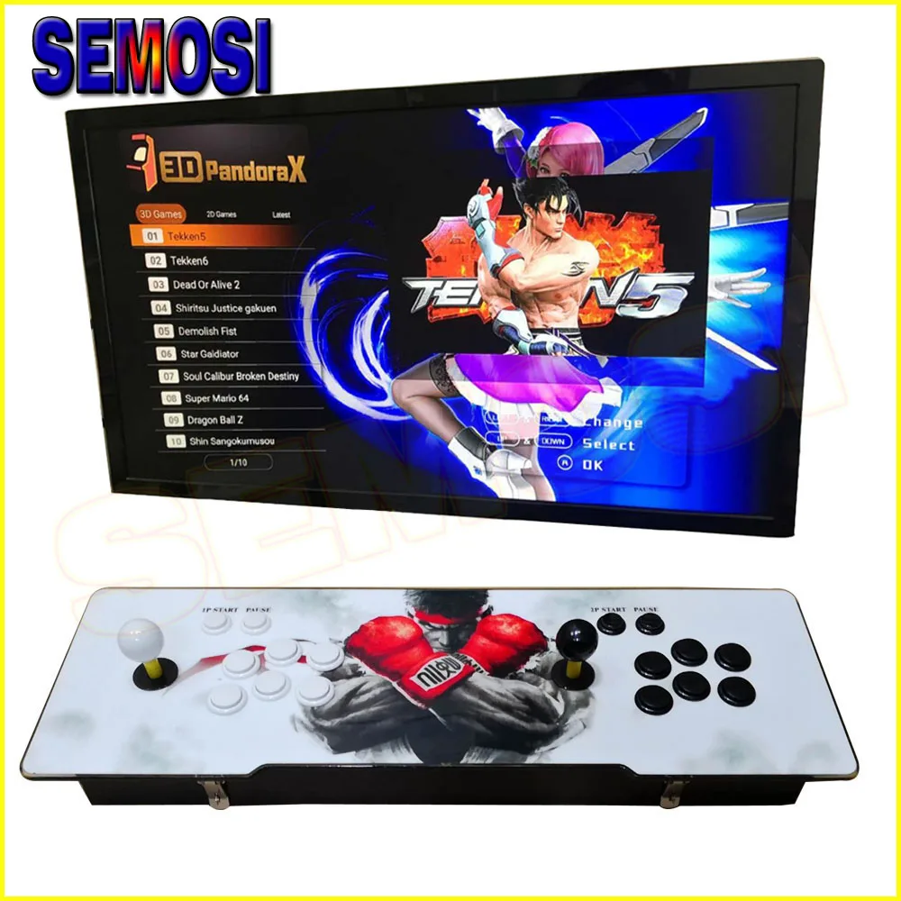 140 X 3D игра Ретро Аркада игровая консоль 2448 в 1 машина с 2308 2D JAMMA игры кабинет Contra Force