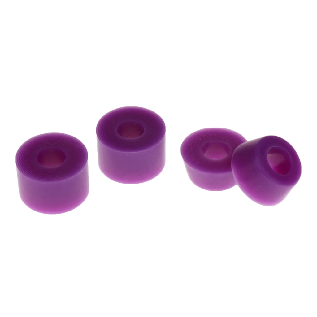 2 Pairs Replacement Bushings 90A Longboard Skateboard Truck Kit for 2 Trucks