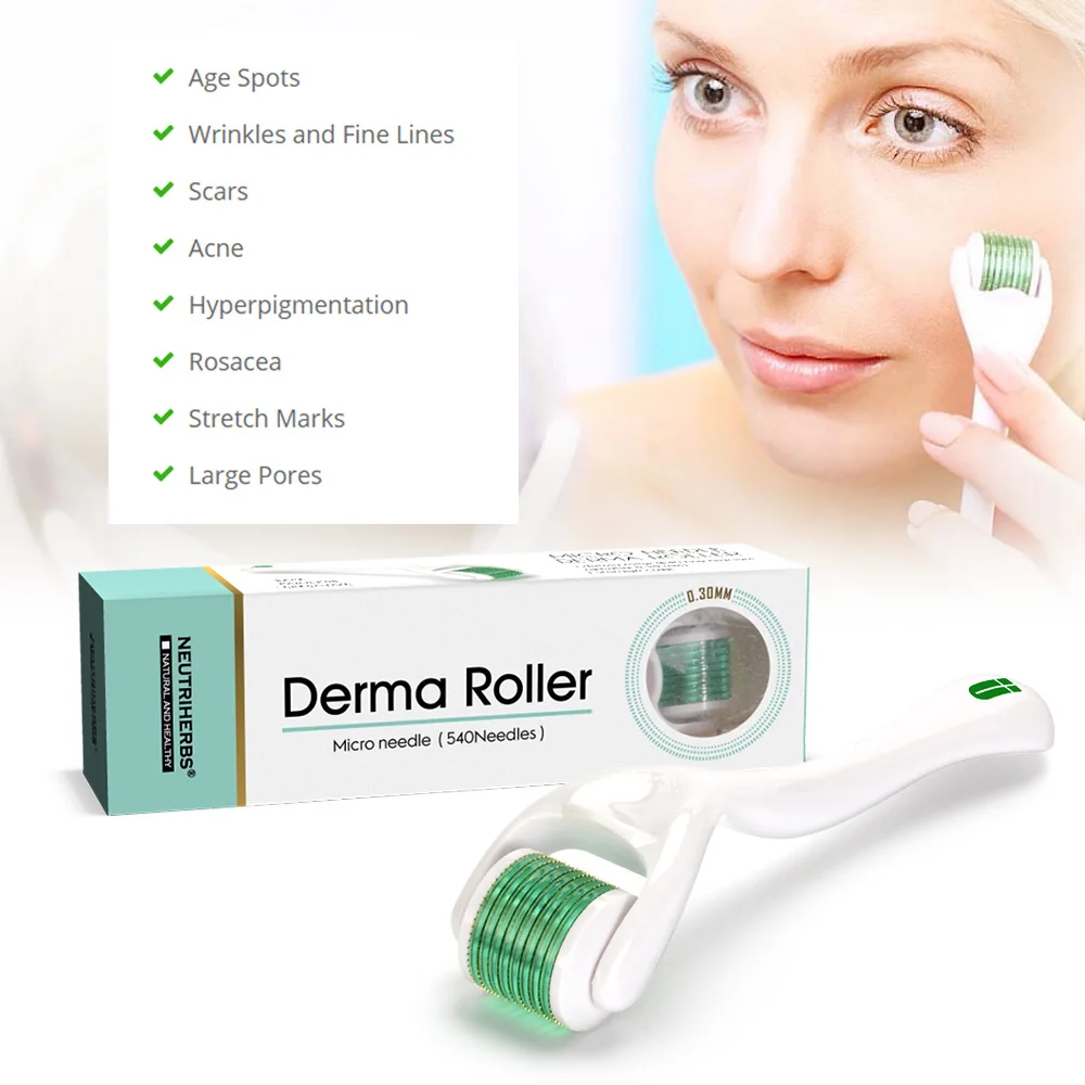Neutriherbs Derma Roller with Vitamin C Serum DRS540 Micro Needles DermaRoller Microneedle for Skin Care Neutriherbs Derma Roller with Vitamin C Serum DRS540 Micro Needles DermaRoller Microneedle for Skin Care