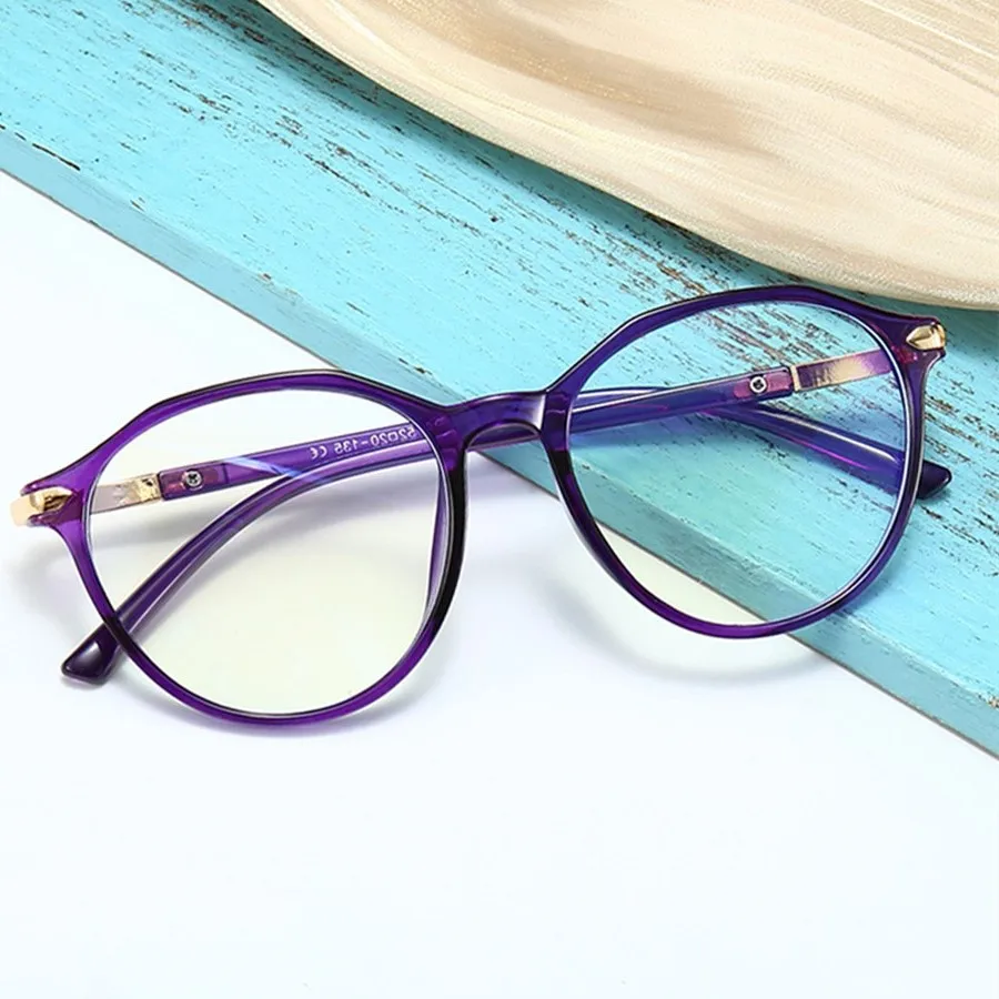 

KQ454 Vintage Blue light Blocks Anti -Fatigue Goggles Radiation Protection Goggles Computer light New Fashion glasses Decorative