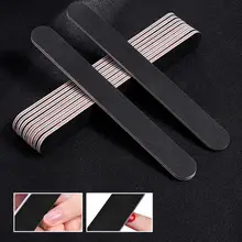 

10Pcs Emery Board Large Area Application Sandpaper Black Sand Red Heart Nail File Double-sided Sanding Strip Nail Tool for Salon