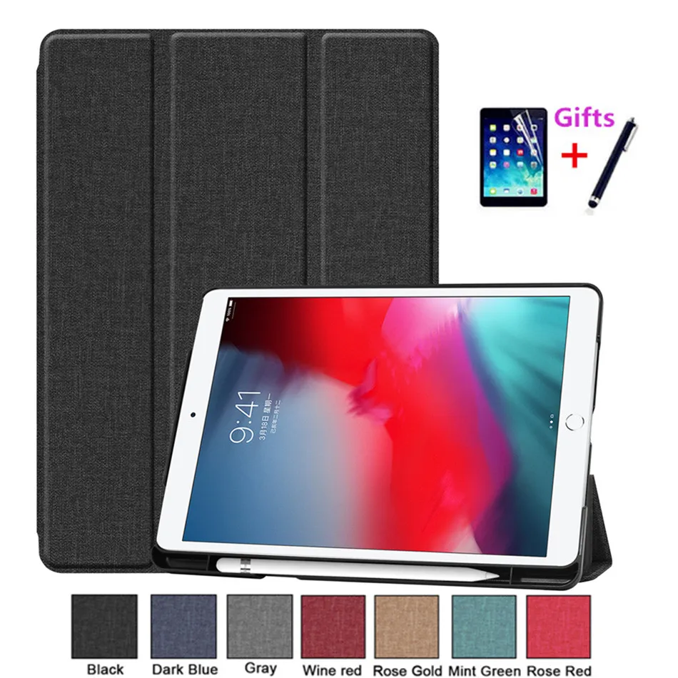 Чехол для ipad 10 2 2019 A2198 с держателем карандаша подставка смарт чехол Pro 5 2017/для air 3