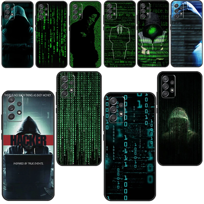 Матричный хакер для Samsung A71 A51 A41 A31 A11 A42 A12 A52 A32 A72 A70 A50 A10 A02S A20e A21S чехол телефона |