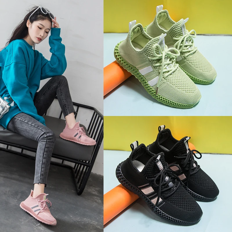 Women's Casual Shoes  Breathable Walking Shoes Women Vulcanize Shoes Mesh Cotton Fabric Shoes Women Sneakers Outdoor Flats Shoes