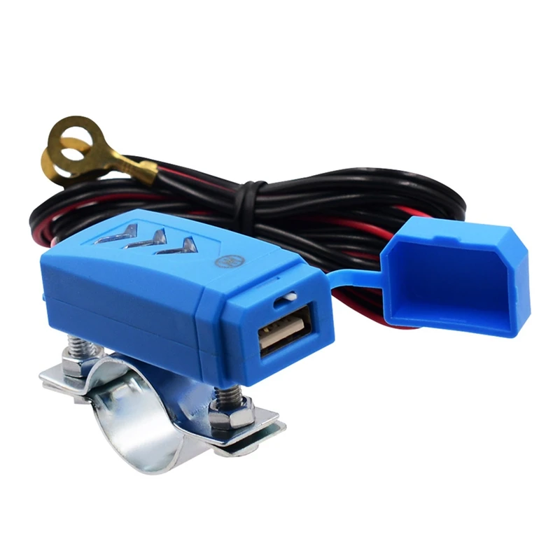 12 V-24 V Dual USB Автомобильное зарядное устройство Порты и разъёмы Водонепроницаемый мотоцикл руль Зарядное устройство адаптер Питание Разъем для iphone samsung huawei
