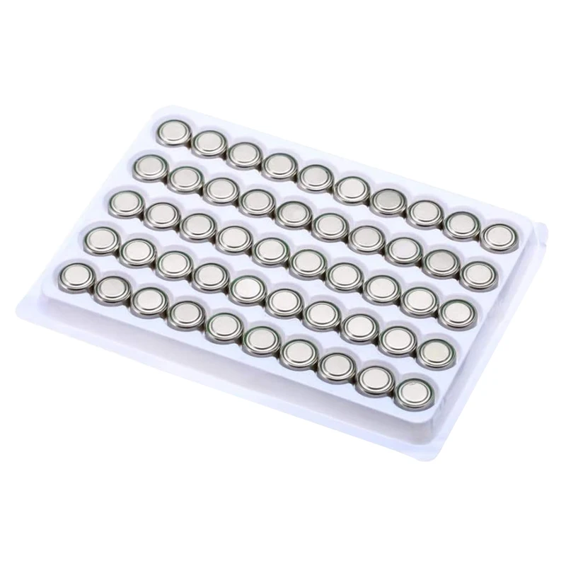PKCELL 50PC AG10 LR1130 Alkaline Button Batteries 75mAh Capacity 1.5V ...