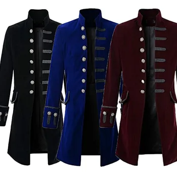 

3 Colors Adult Men Medieval Costume Renaissance Priest Ranger Frock Europe Gothic Outfit Religious Church Party Robe Fancy Gown