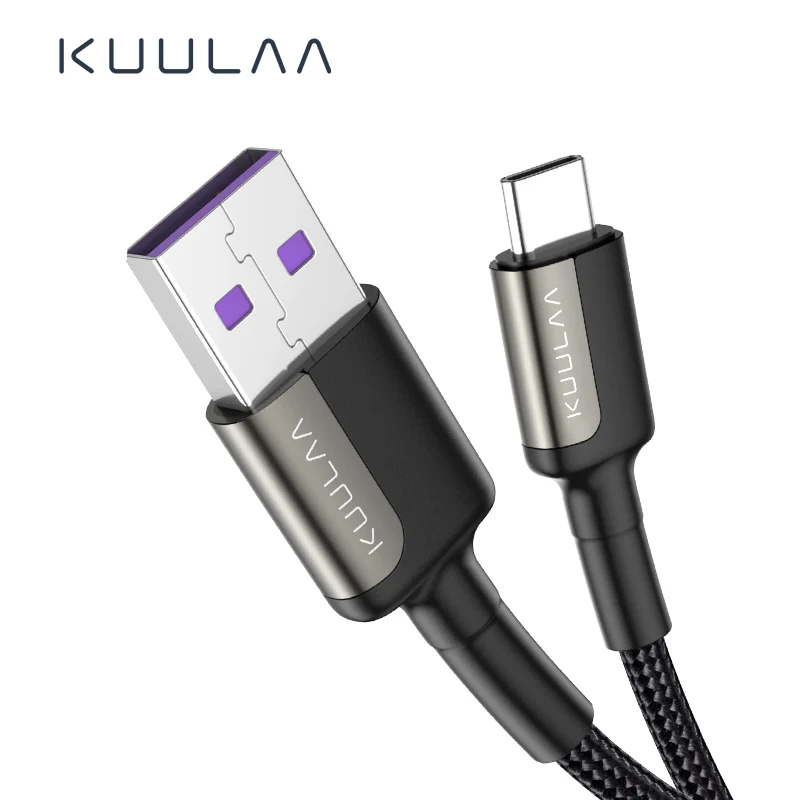 

KUULAA 5A USB Type C Cable for Huawei Mate 20 Pro P20 Lite Supercharge USB C Fast Charging Cable Type-C Cable for Huawei P30 Pro