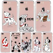 101 Забавный чехол для телефона с изображением милых щенков далматинцев для iPhone 6 6S 7 8 Plus 5S X Xs XR 11 ProMax прозрачные чехлы(China)