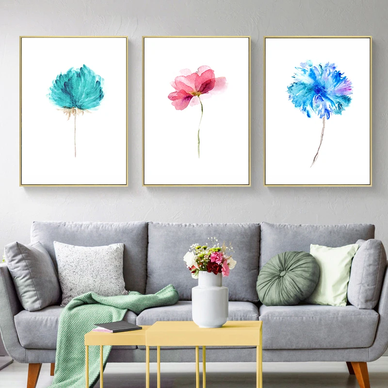 Minimalismo Wall Art Canvas Painting Style Plant Nordic Posters And Prints For Living Room Decor | Дом и сад
