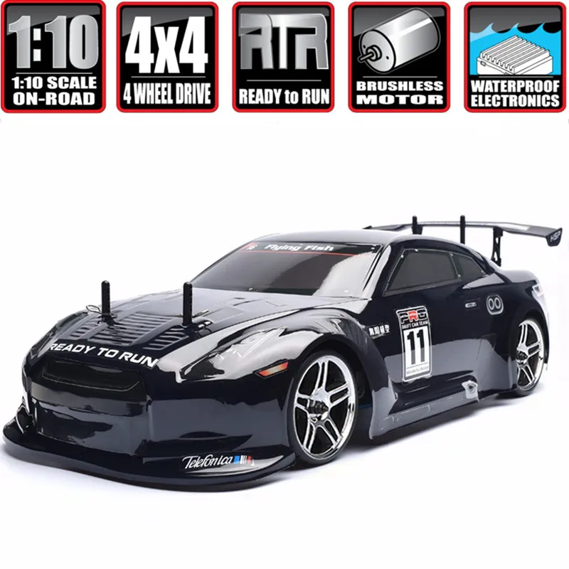 HSP Rc автомобиль 1:10 4wd на дороге Drift Car 94123PRO FlyingFish электрический бесщеточный Lipo