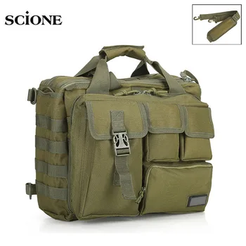 15” Molle Military Laptop Bag Tactical Computer Backpack Messenger Fanny Belt Shouder Bags Camping Outdoor Sports Pack XA672WA