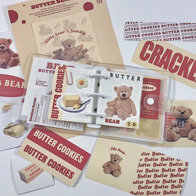 Cute Cow Dessert Bear Sticker Diy Scrapbooking Bottom Collage Diary Happy Plan Mobile Computer Gift Sealing Decoration Sticker Stickers Aliexpress