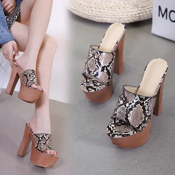 

Women Sandals Summer 2020 Hing Heel Platform Open Toe Heels