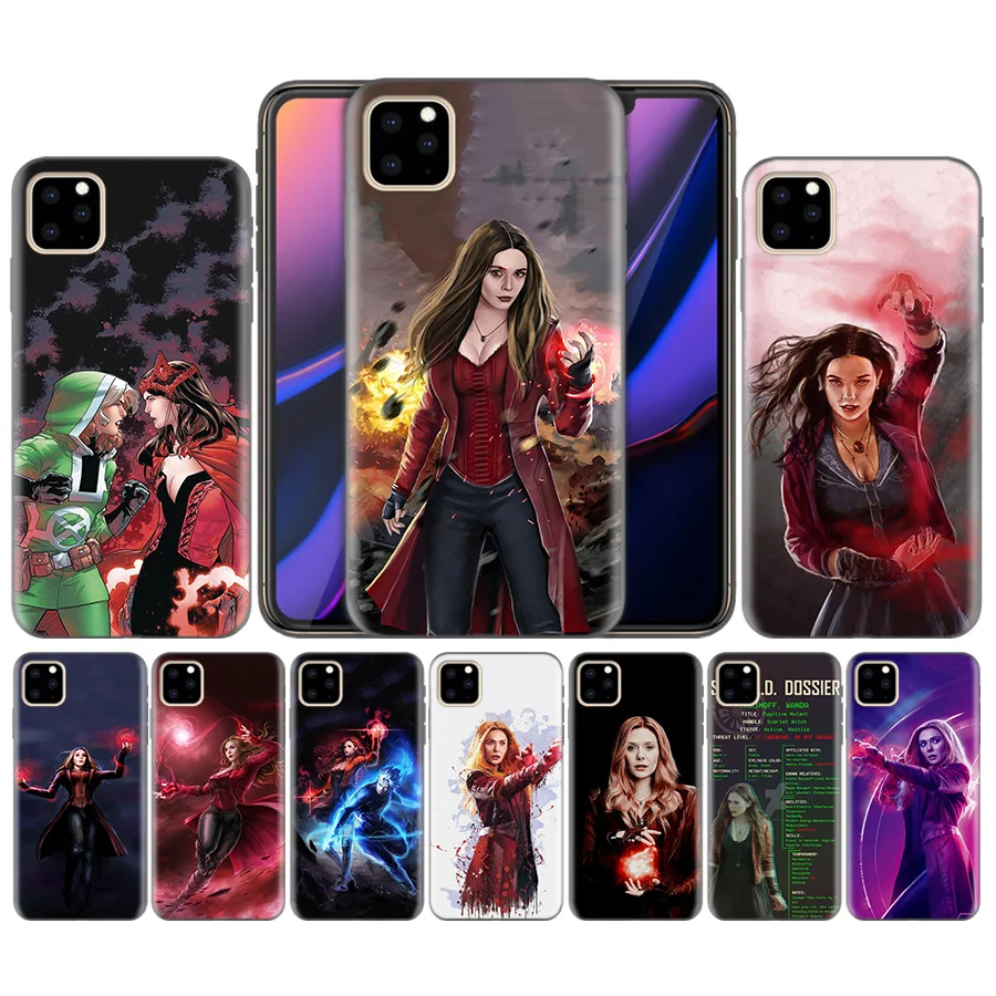 

Silicone Phone Case Cover For iphone XR XS Max X 7 8 6 6S Plus 11 11Pro Max 5 5S 5C SE Scarlet Witch Avengers X-Men Back Shell