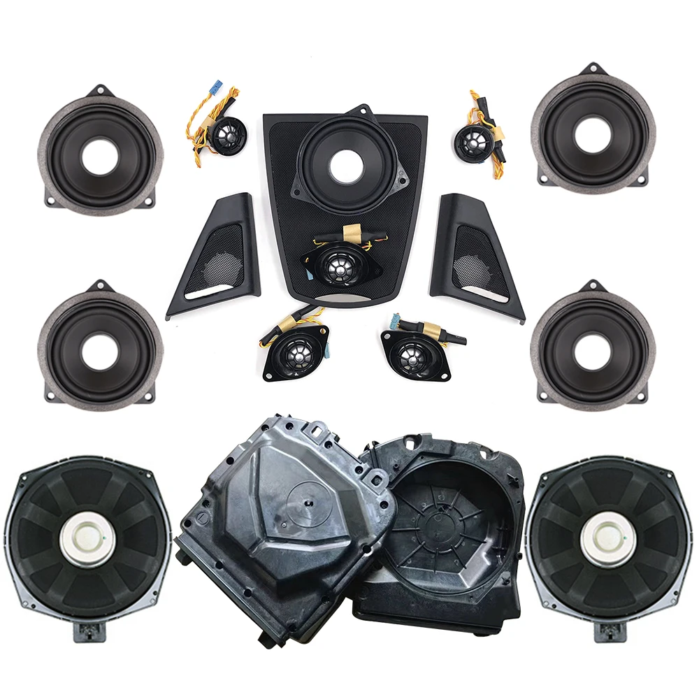 Car Audio Speaker Kit For Bmw F10 F11 5 Series Tweeter Midrange Loudspeaker Subwoofer Bass Music Stereo Full Range HiFi Speakers