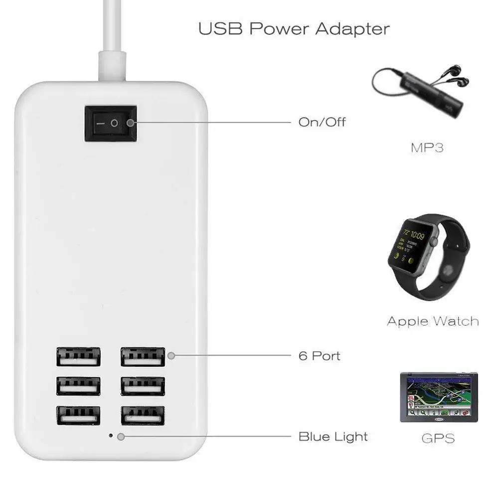 Usb-хаб 3,0 usb разветвитель Мульти usb 2,0 несколько концентраторов 4/7 хаб порт сплиттеры с адаптером питания Компьютерные аксессуары концентратор для ПК