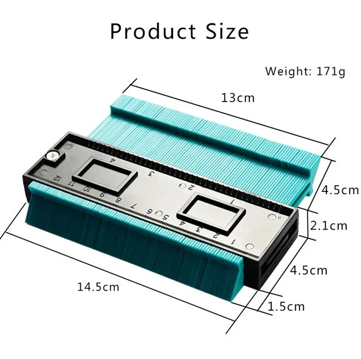 Эластичная форма контурный манометр Дубликатор Плотницкие Инструменты измерительная линейка главный контурный Калибр пластиковый профиль копия дубликат инструмент