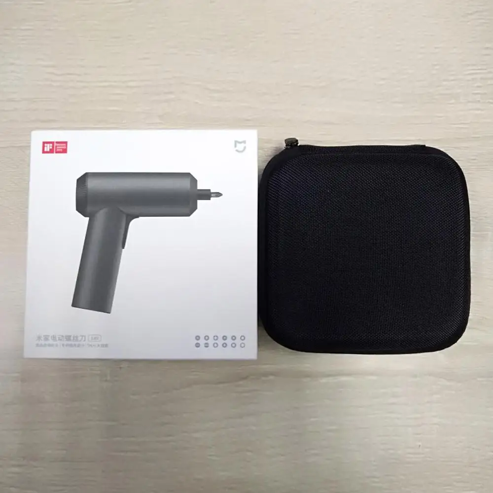With Box Xiaomi Mijia Беспроводная перезаряжаемая отвертка 3,6 V 2000mAh Li-Ion 5N. m электрическая отвертка с 12 шт S2 Биты для отвертки - Цвет: With Box