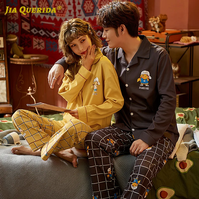 Matching Pijamas Couple Pajamas Sets Sleepwear Homesuit Homeclothes Long Sleeve Long Pants Cartoon Printing Pj Set Pajamas Set Matching Pijamas Couple Pajamas Sets Sleepwear Homesuit Homeclothes Long Sleeve Long Pants Cartoon Printing Pj Set Pajamas Set