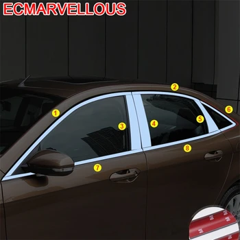 

Auto Window Trunk Grille Automobile Decorative Chromium Car Styling Bright Sequins Decoration Accessory 18 19 FOR Ford Escort