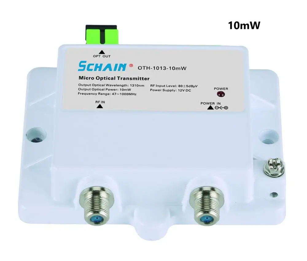 Mini Micro Optical Transmitter 3mw FTTH 12V DC 1310nm 1550nm CATV with SC APC FTTH Optical 1