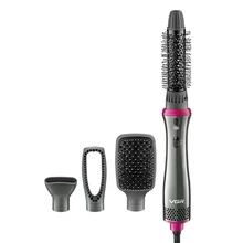 Салонный профессиональный фен для волос с горячим воздухом с насадками расчески и щетки для волос 4в1 бигуди Многофункциональный салонный инструмент для укладки волос