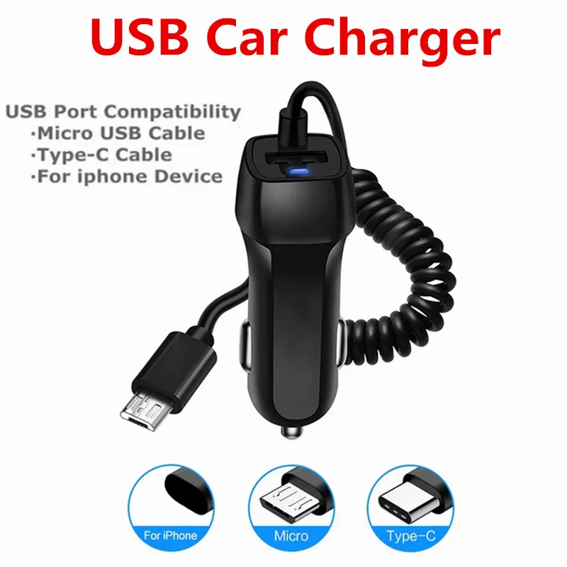 3 in 1 Retractable USB Charger Cable Cord Cactus Black Fast Charging Washable Charger Cord Compatible with Cell Phones Tablets Universal Use